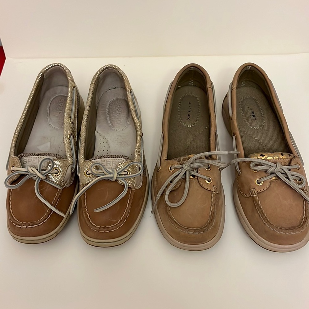 2 pairs of Sperry leather shoes 7